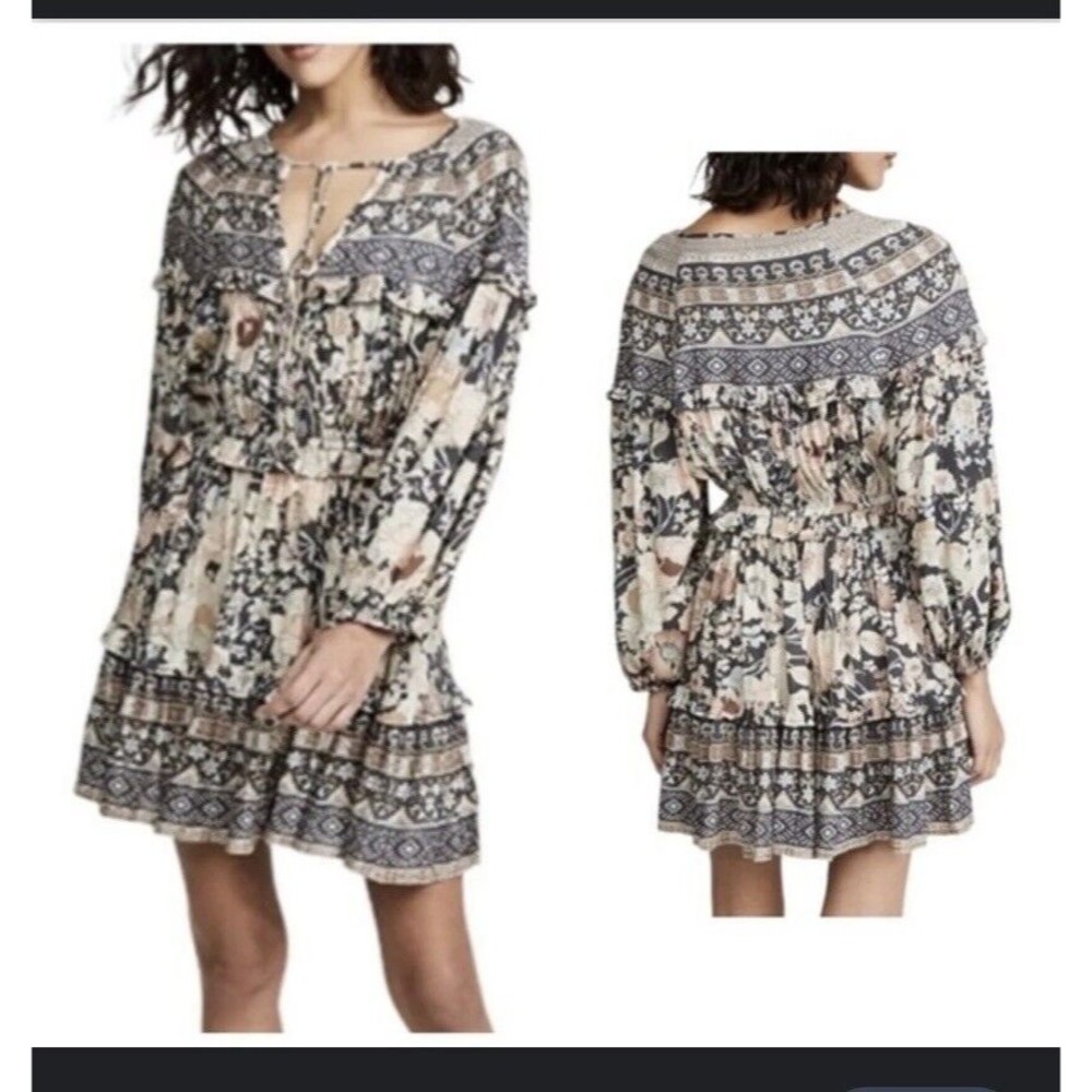 Spell & The Gypsy Amethyst Dress in Nightfall Boho Flowy Small Oversized